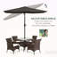 Parasol de marché d'extérieur rectangulaire de 6,5 pi x 10 pi avec manivelle et inclinaison à bouton-poussoir-1048052550