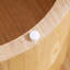 Table d'appoint ronde en bois aggloméré de 19,49 pouces en bois aggloméré pour le salon et la chambre à coucher-131167490-131167492