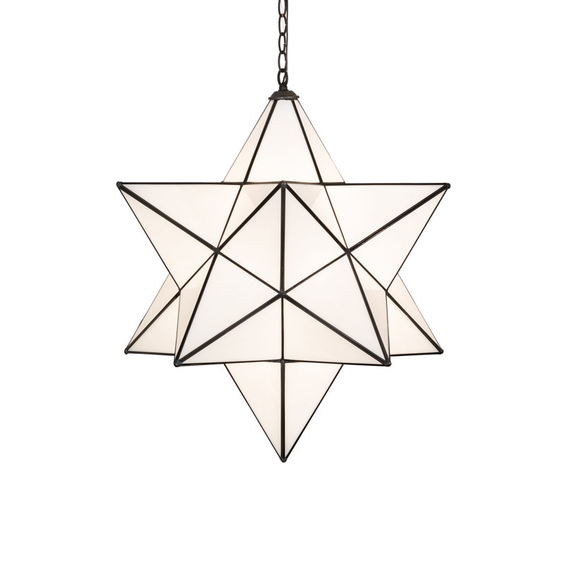 24" Wide Moravian Star Pendant
