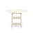 3 Piece Dining Table Set Contains a Round Dinner Table with Dropleaf & Shelves and 2 Light Beige Linen Fabric Upholstered Chairs, Linen White-466802908-466802911