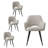 23" Wide Upholstered Dining Arm chairs-120200056