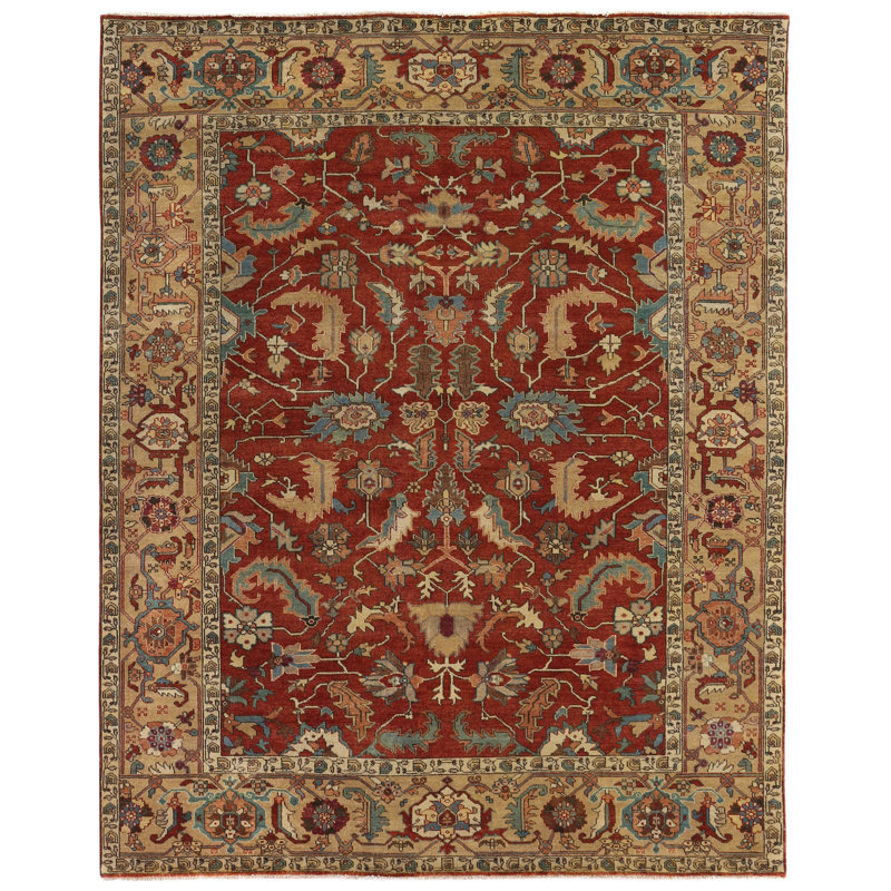 Antique Weave Serapi Wool Oriental Area Rug, Rectangle 10' x 14'