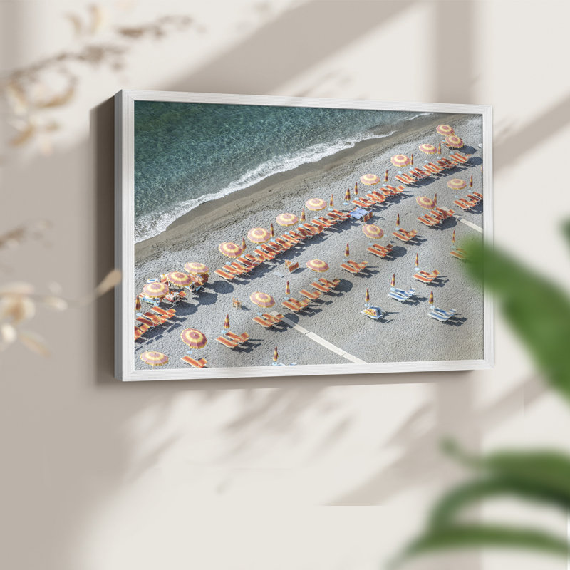 Amalfi Coast -Framed Print - Restickable, 16" H x 20" W, White