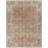 Oriental Machine Made Power Loomed Polyester Area Rug in Red/Blue-1296553585