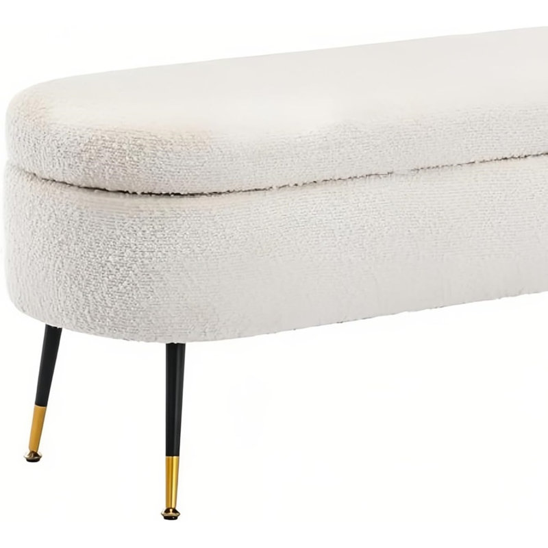 Banc de rangement rembourré Maro Boucle