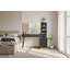 Meuble-lavabo 48 po avec grand miroir lumineux de 35 po, 5 tiroirs, tablettes et station de charge, noir-174983792