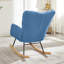 Fauteuil berçant et oscillant rembourré avec tissu