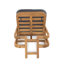 Chaise longue d'extérieur en acacia