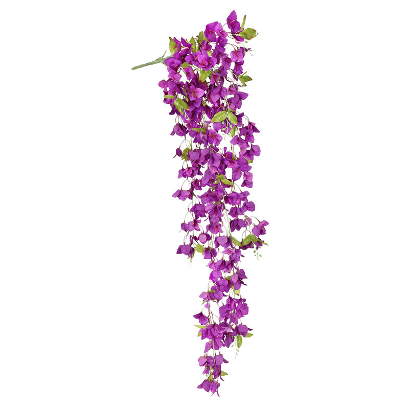 Buisson artificiel de fleurs de bougainvilliers suspendus, Mauve
