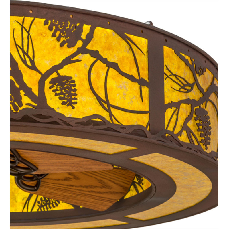 Whispering Pines LED Downrod Ceiling Fan