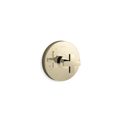 Composed Thermostatic Faucet Trim with Cross Handle