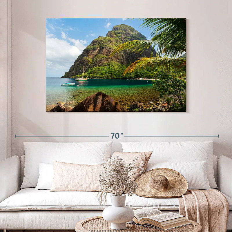 Petit Piton, H 32 po x l 48 po