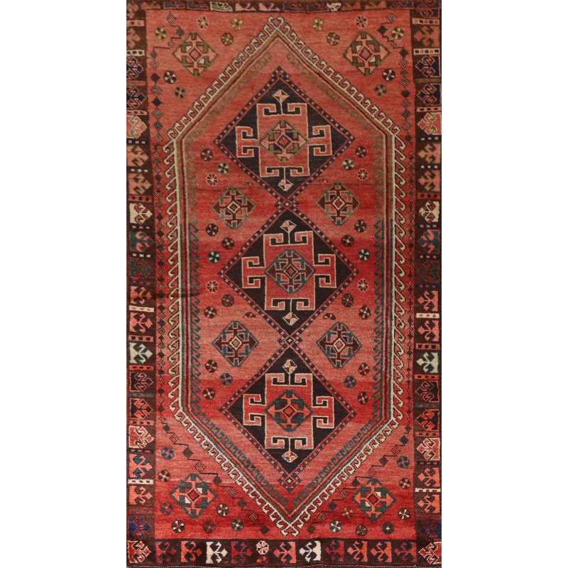Tapis traditionnel tribal géométrique 4 x 8