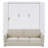 Queen Size Murphy Bed Wall Bed With Sofa,White