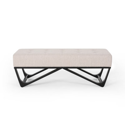 Rectangular Modern Ottoman Bench, Stylish Accent Seating for Living Room, Entryway, Modern Comfort by Latitude Run