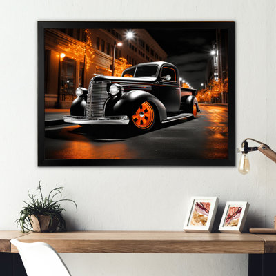 Drifters camionnette noir et orange - imprimé