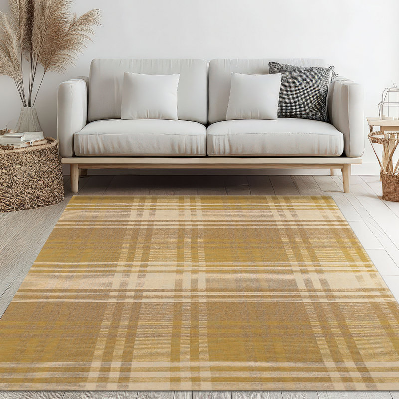 Tapis transitionnel jaune Chelton, Rectangulaire : 12 pi x 15 pi