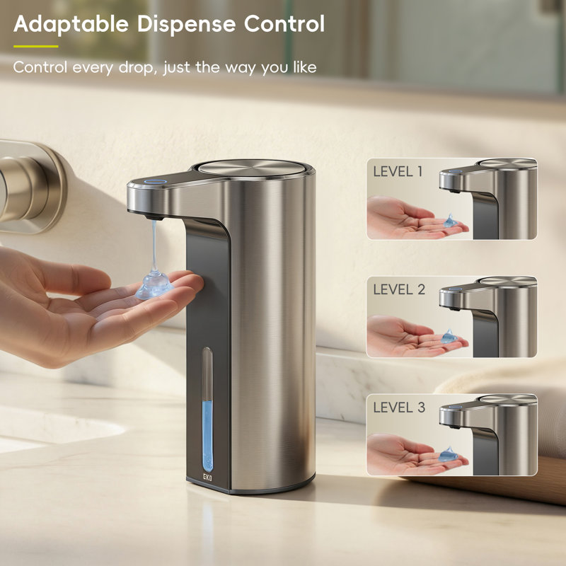 Touchless Automatic Soap Dispenser For Kitchen And Bathroom, Liquid Hand Soap Dispenser, Water-resistant And Rechargeable, 9 Fl Oz