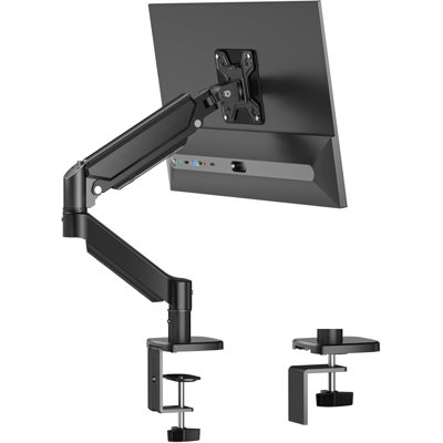 Monitor Stand For Desk-monitor Arms For Computer Monitors With C Clamp, Grommet Mounting Base For 13-32 Inch Computer Screens - Desk Accessories Single Monitor Mount Holds 19.8lbs