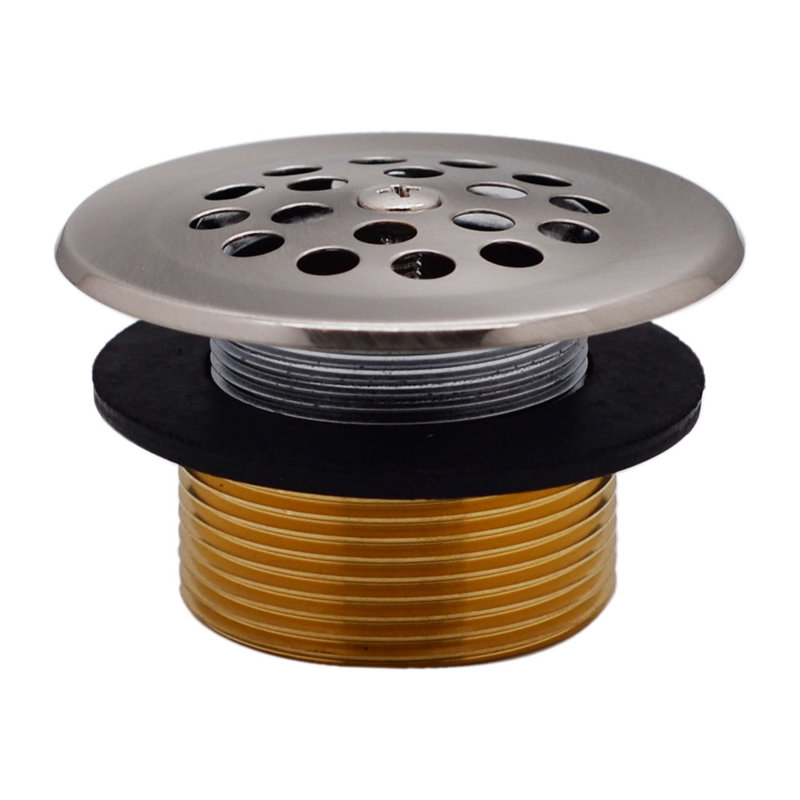Garniture de drain de baignoire à fil fin de 1-3 / 8 po avec levier de déclenchement et adaptateur de conversion
