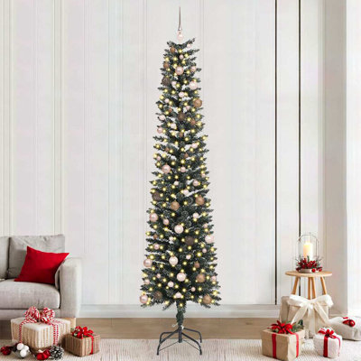 vidaXL Artificial Christmas Tree with 300 LEDs Green