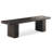 Zaedin Twin Pedestal Wood Dining Bench