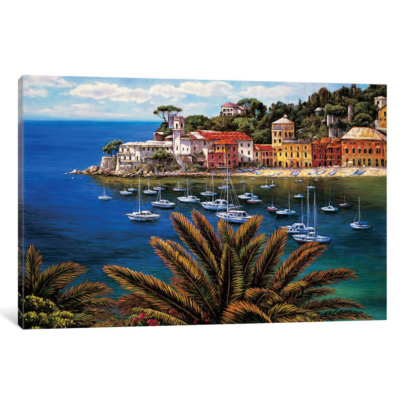 The Tuscan Coast by Elizabeth Wright - Print on Canvas, 66.04 cm H x 45.72 cm W x 1.91 cm D, No Frame