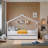Annais Wooden House Bed with Trundle-958705448-958705453