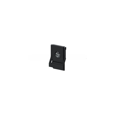 Heurtoir de porte moderne F8AA9CC1193444148DE89C7F83BBFE57, homologué UL, laiton massif peint en noir