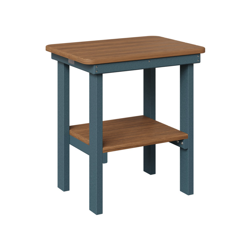 Berlin Gardens Rectangular End Dining Table, Slate, Antique Mahogany
