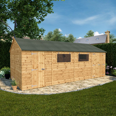 Mercia 20 x 10ft Premium Shiplap Reverse Apex Workshop