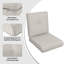 Ensemble de coussins de chaise de patio à dossier haut 2 pièces