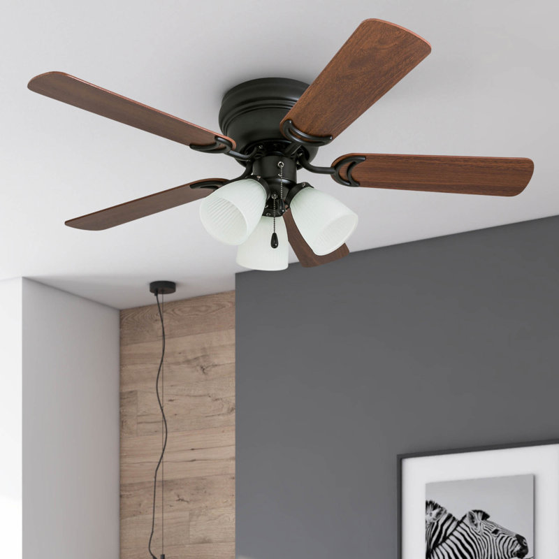 Yorke 42" Ceiling Fan with LED Light, Bronze