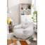 Fauteuil à billes en velours doux rembourré d'éponge à mémoire de forme-1233513208