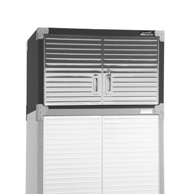 Seville Classics UltraHD Double Door Stacking Top Cabinet, 30" W x 18" D x 18.5" H