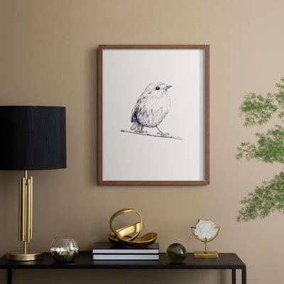 «Vintage Animal Print», reproduction encadrée en bois massif