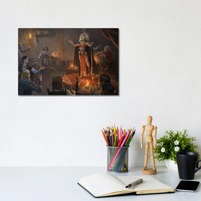 «Divertissant la foule», reproduction d'art sur toile tendue
