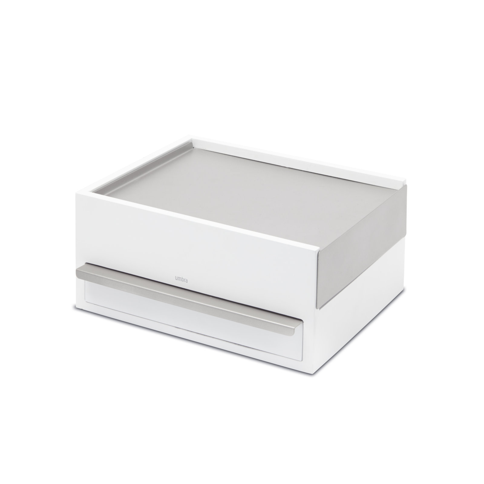 Jewelry Box, White/Nickel