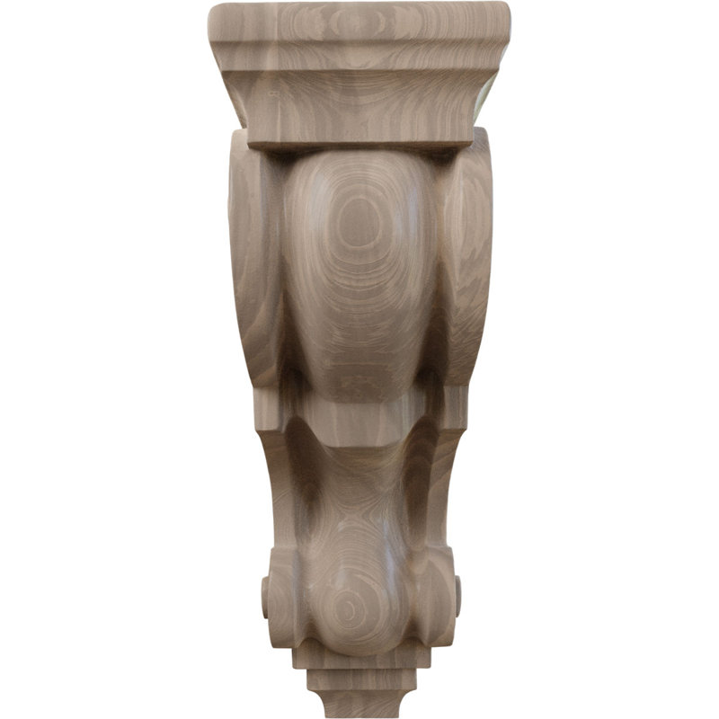 Très grand corbeau en bois traditionnel, Chêne rouge, H 18 po x l 6 po x P 7,5 po