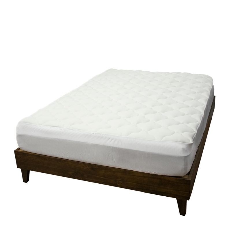Plush Rayon from Bamboo Mattress Pad with Fitted Skirt, Split King
