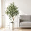 Arbre à fleurs 5,5 pi en olivier artificiel réaliste pour la maison et le bureau-1299611916