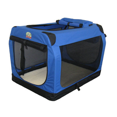 Collapsible Soft-Sided Crate with 2 Doors