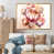 Toile avec cadre flottant or