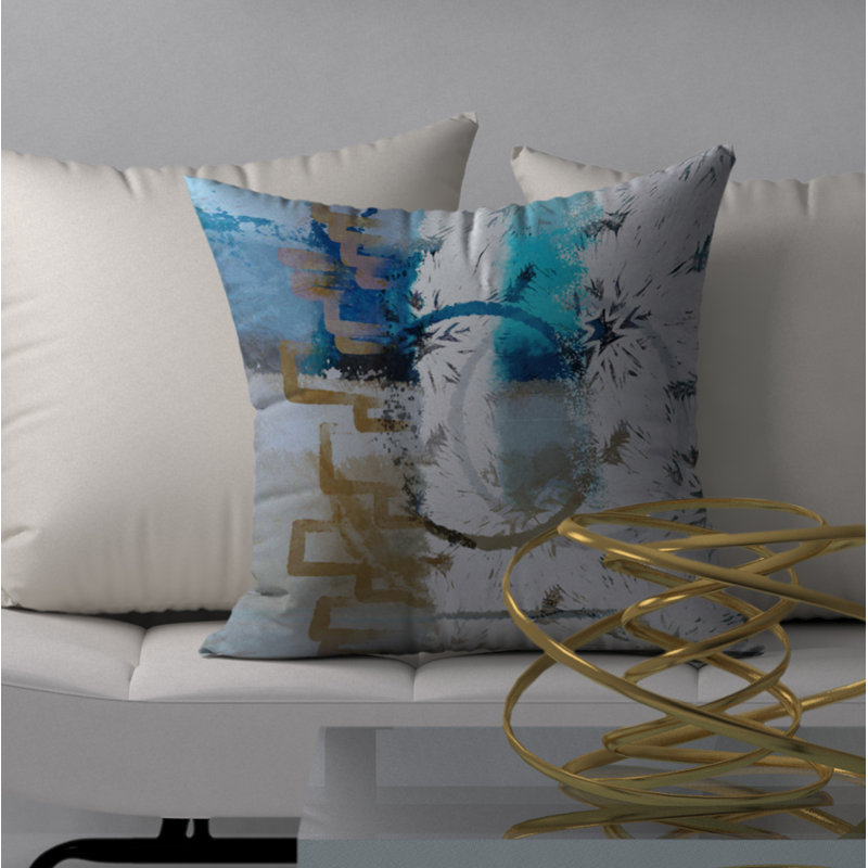 Housse d’oreiller carrée riche et insert, 24 po x 24 po
