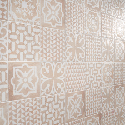Capri Angela Harris 7,87 po X 7,87 po Carreau de plancher et de mur en porcelaine matte (10,76 pieds carrés / caisse)