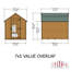 5 ft. W x 7 ft. D Overlap Apex Wooden Shed-1111874943