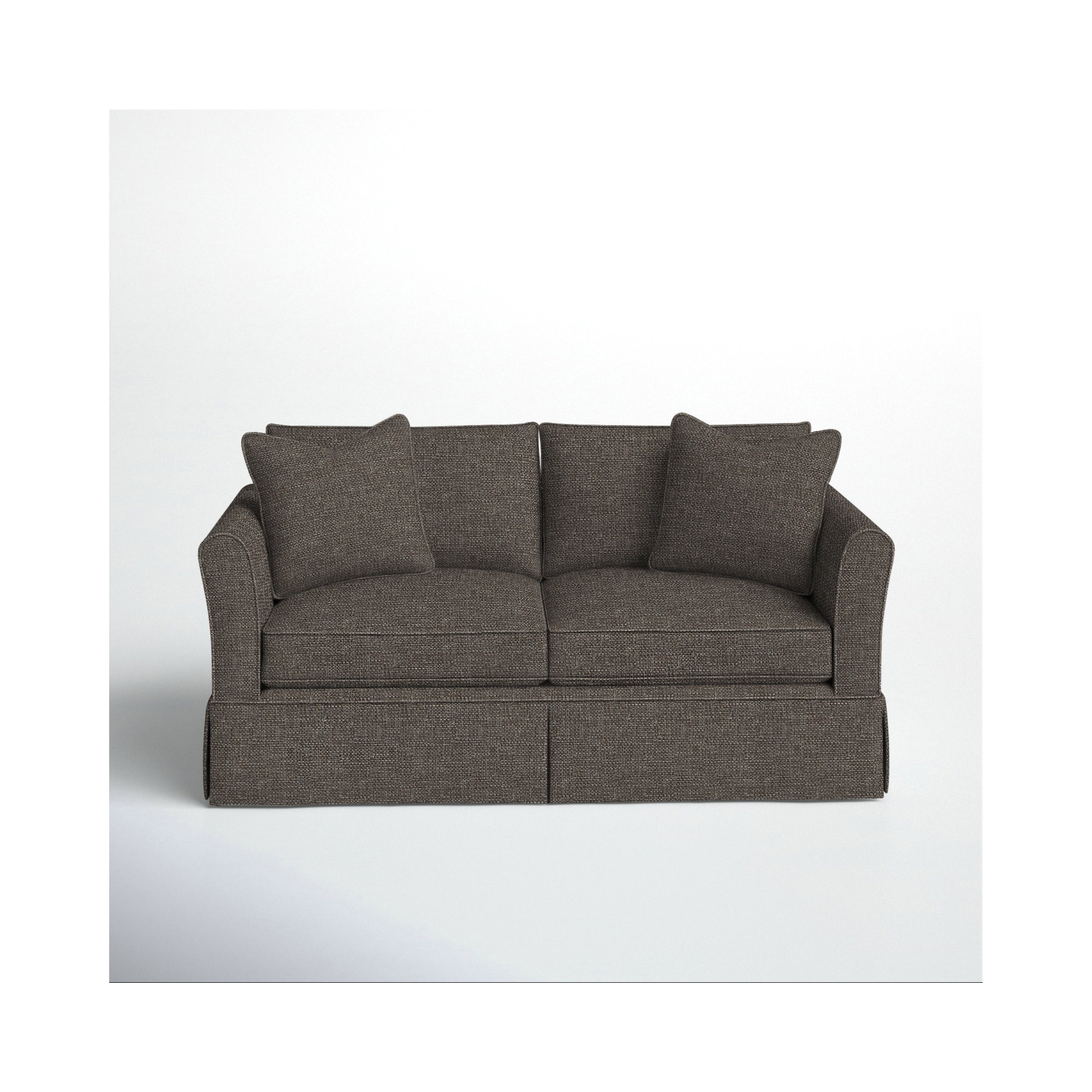 Shelby 60'' Upholstered Sleeper Sofa, Dursky Charcoal