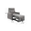 Fauteuil convertible en polyester 37,5 po Savione-1434814709