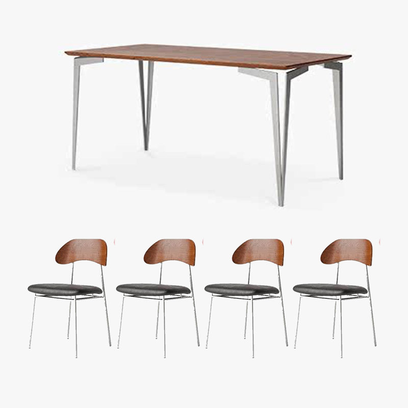 Ensemble de salle à manger rectangulaire l 31,5 po,  H 29,53 po x L 31,5 po x l 62,99 po