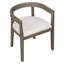 Ensemble Karoline 7 pièces avec 6 chaises rembourrées à dossier arrondi-449832651